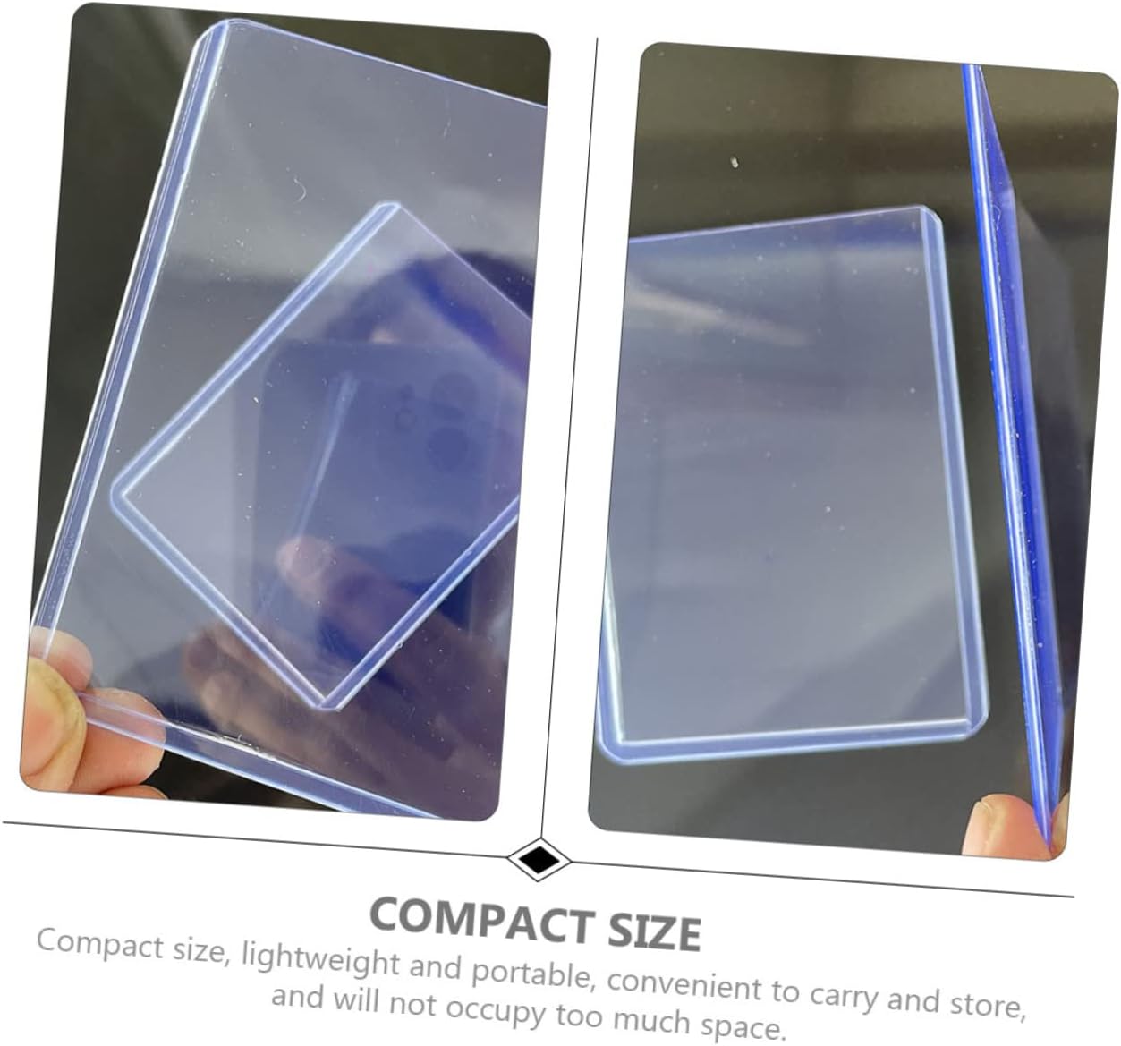 GALPADA 100Pcs PVC Card Sleeves for Baseball and Trading Cards Design Sturdy Protectors for Collectible Portable Holders for Gamers