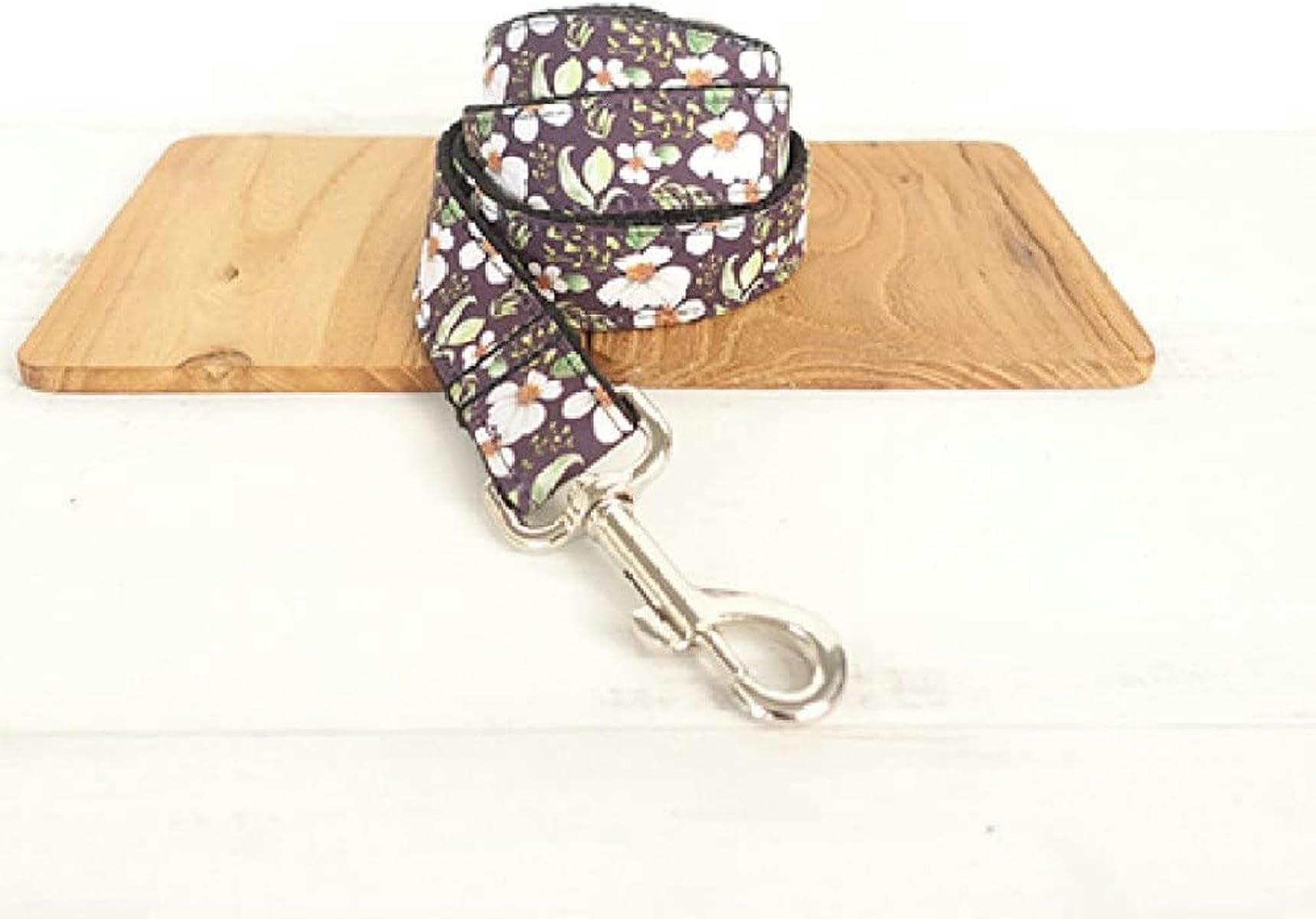 Collar de Perro Suave y Resistente con pequeñas Flores Collares de Perro 5 tamaños - Correa de Collar de Pajarita - S