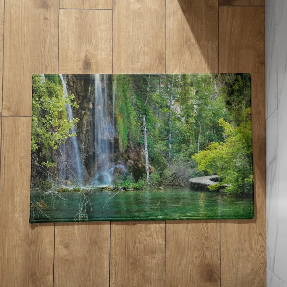 Tapis d'entrée intérieur japonais cascade CEVAN 50x80cm