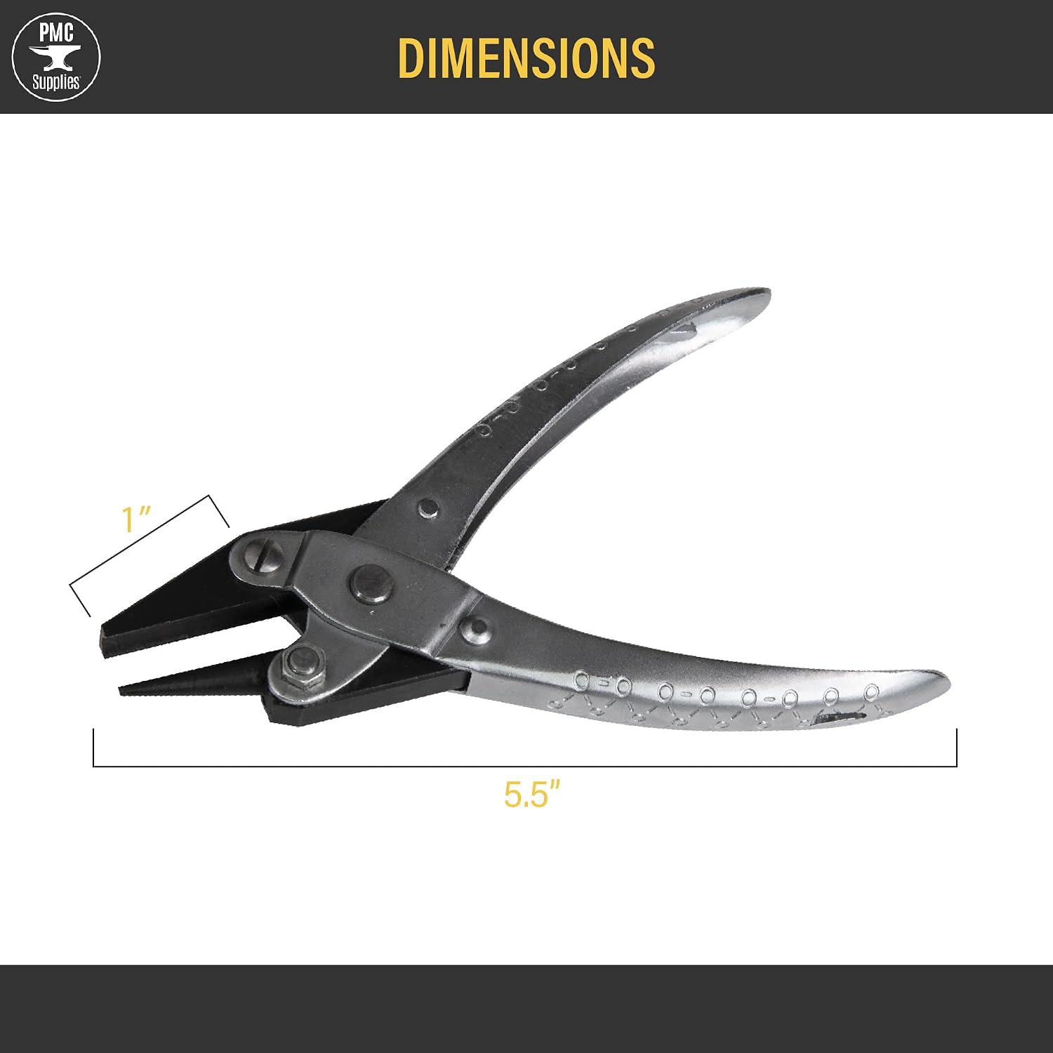 140 mm Round and Concave Parallel Action Pliers w/Spring Jewelry Making Wiring Metal Forming Tool