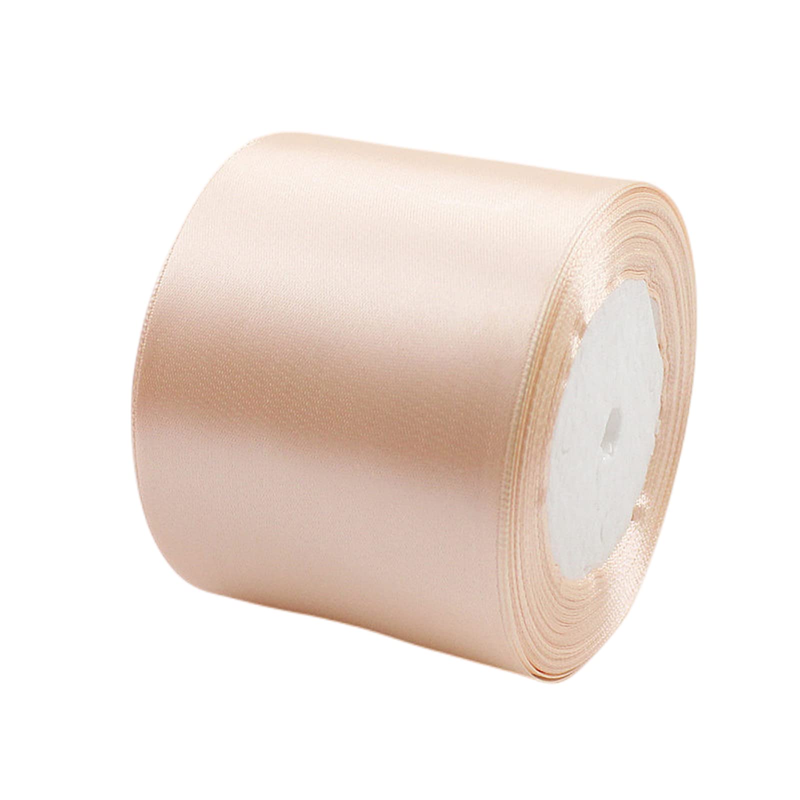 Champagne Gold Satin Ribbon 10mm, 23 Meters Champagne Fabric Ribbons Double Sided Silk Ribbons for Gift Wrapping, Crafting, Hair Bows, Balloons, Wreaths, Cakes, Wedding Party, Christmas Decoration — view 143