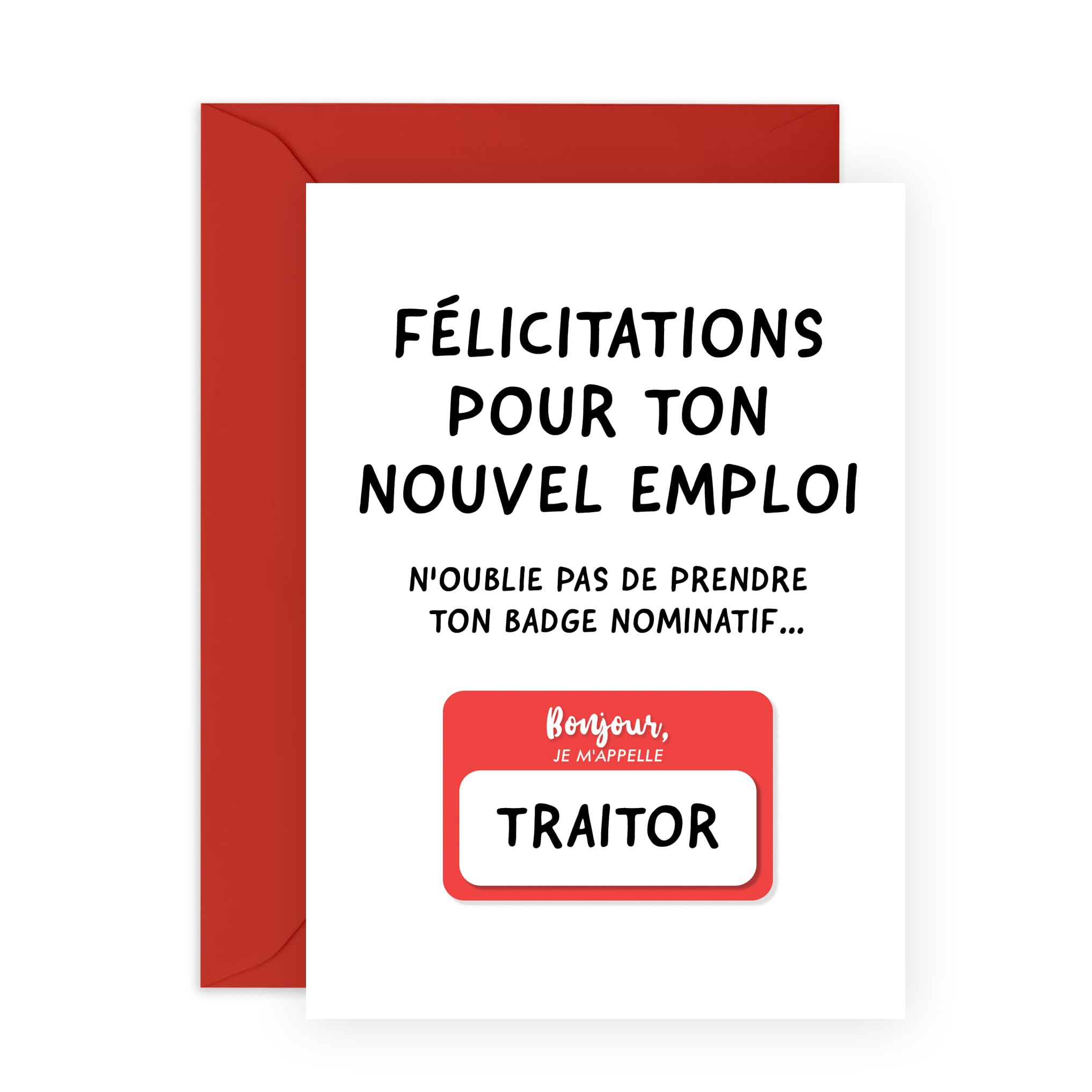Carte Depart Collegue De Travail Carte De Départ Humoristique Pour Collègue - « Bonne Chance Pour Trouver Mieux Que Nous » - Format Certificat Carte De Voeux