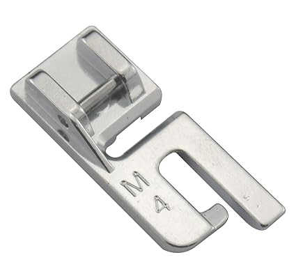 DREAMSTITCH P60963 Snap On 4mm Felling Presser Foot for Brother,Singer,Babylock,Bernette,Elna Sewing Machine 7334