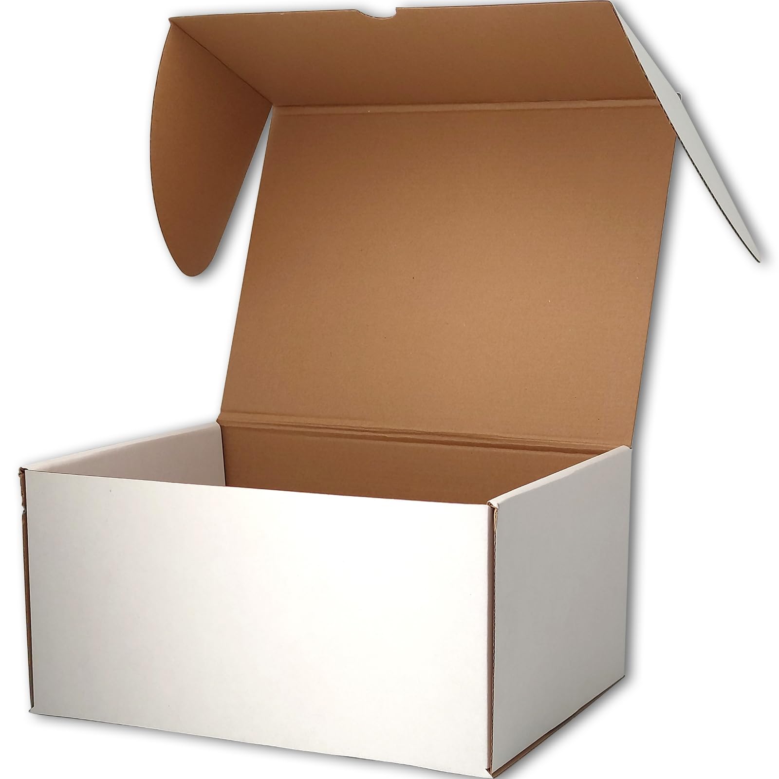 Cenoid Medium Postal Boxes, 30x25.4x15cm White Postage Parcel Shipping Cardboard Boxes for Posting Shipping Delivery Packaging boxes for Small Business (Pack of 15)