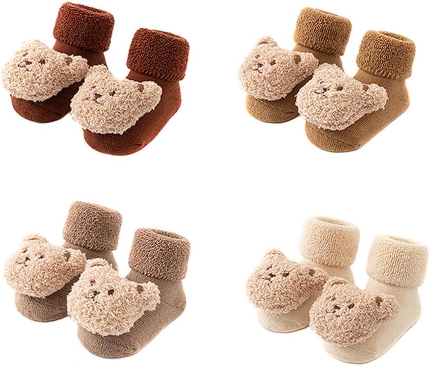 Baby Girls Boys Non Slip Socks, Infant Toddlers Kids Non Slip Warm Thick Cotton Ankle Crew Socks, Soft Winter Newborn Slippers Baby Girls Boys Non Slip Socks, Infant Toddlers Kids Non Slip Warm Thick Cotton Ankle Crew Socks, Soft Winter Newborn Slippers