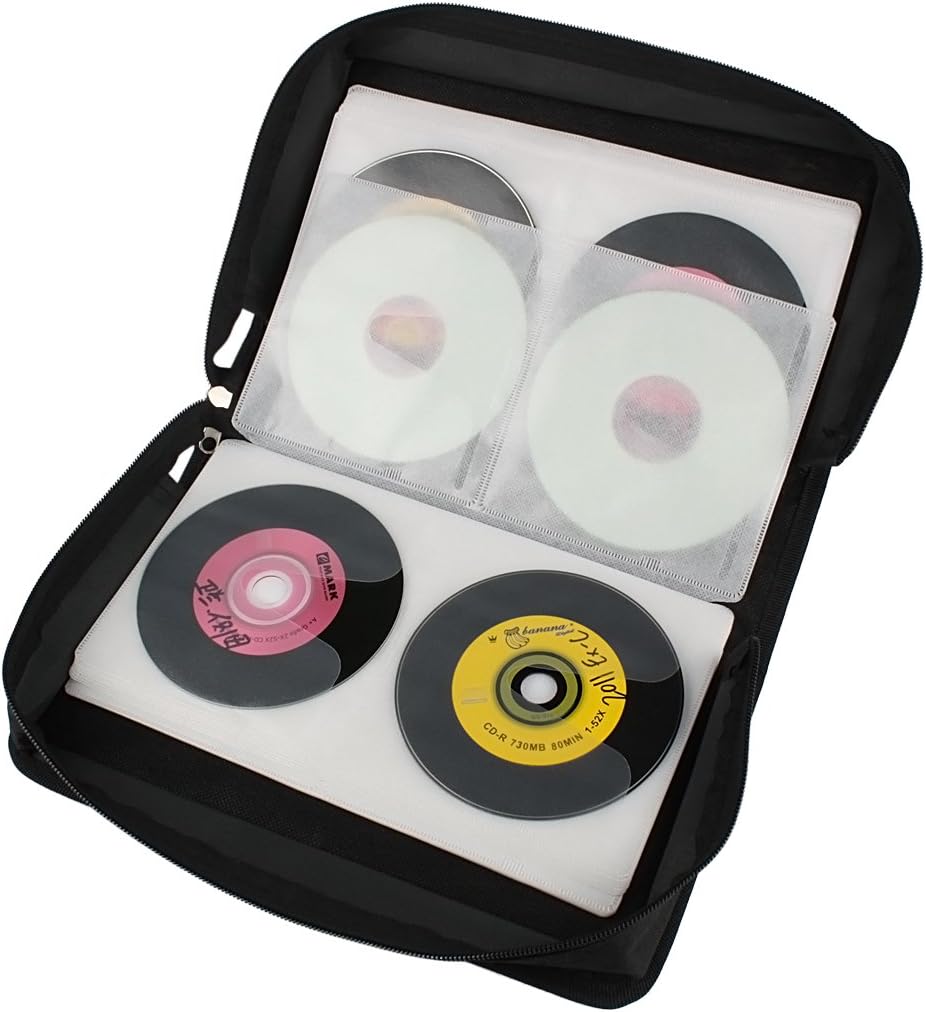 Andux 128 Disc CD DVD Bag Holder CD Wallet Case 128 GPT01