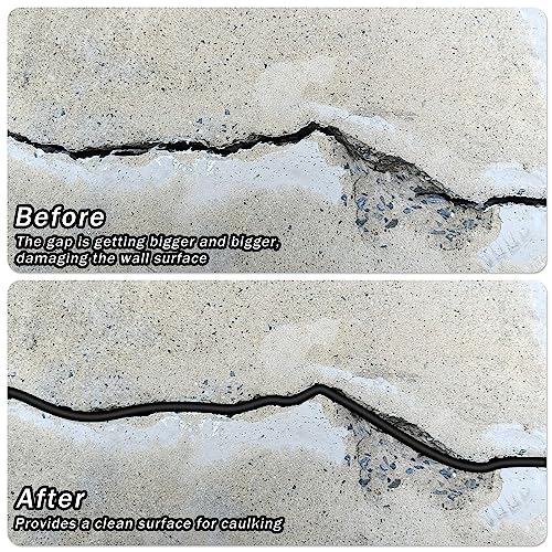 Image of Frienda Backer Rod Foam Rubber Caulk Saver Concrete Expansion Joint Filler Weather Strip Seal for Gaps and Joints (Black,3 /8 Inch x 20 ft)