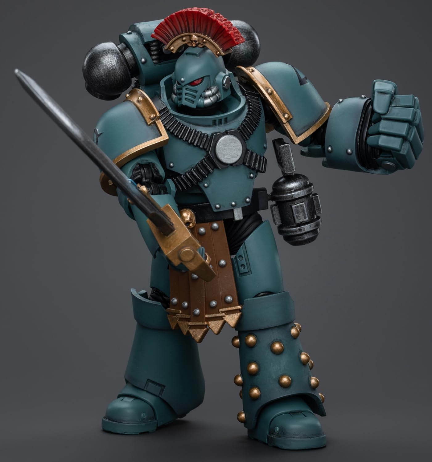 Warhammer 40k JoyToy – Figli Di Horus Legione Pretore Con Pugno Potere – Action Figure 1:18 (12,4 Cm) – Teste Intercambiabili - 2