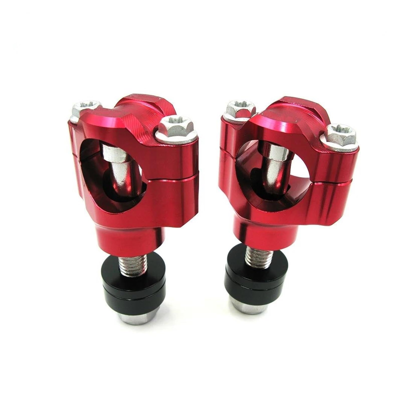 Elevadora Manillar Abrazaderas Universales Ajustables para Manillar Motocicleta para Manillar 1 1/8" Y 28 Mm Aluminio CNC para Manillar Motocicleta para Enduro(M12 Green)