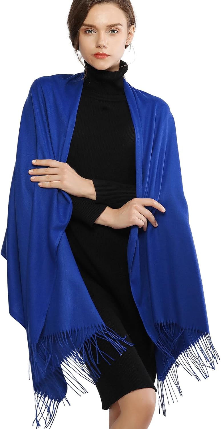 RIIQIICHY Women's Scarf Pashmina Shawls and Wraps for Evening Dress Bridesmaid Wedding Bridal Winter Warm Long Large Scarves - Image 3