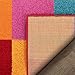Well Woven Modern Rug Squares Multi Geometric Accent Area Rug (3'3