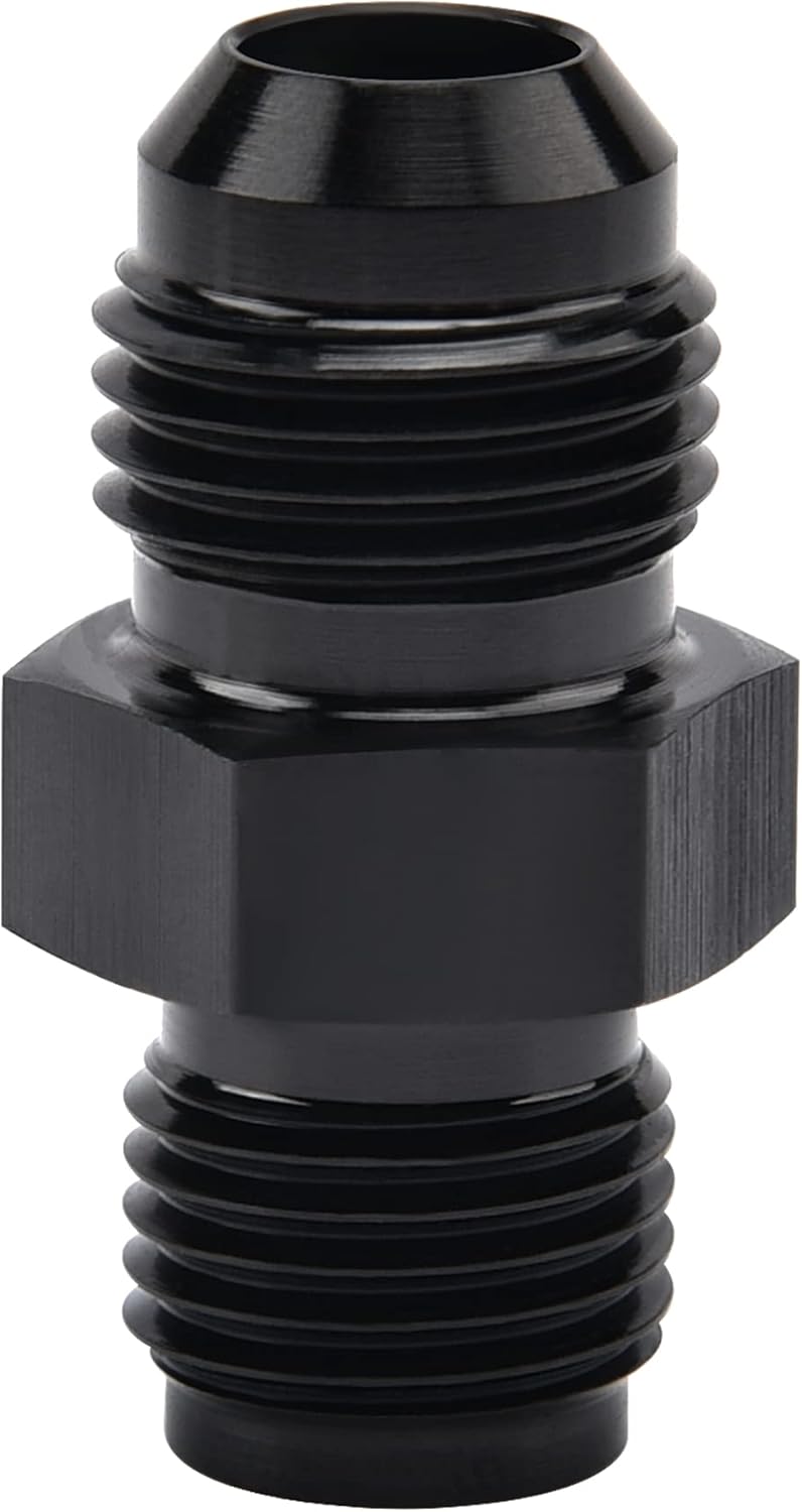 EVIL ENERGY 6AN Male to 1/2 x 20 Thread Inverted Fitting Bundle with Adjustable 3AN-16AN Wrench Aluminum Black