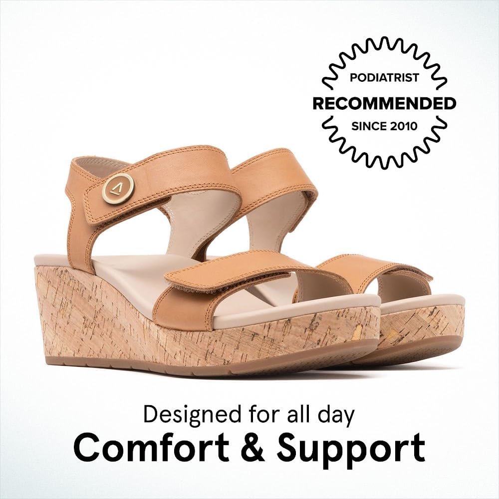 ABEO Riviera Strap Sandals For Women | Arch Support Sandals Women's | Ball of Foot Pain Relief | Built-In Metatarsal Pads Women | Ball Of Foot Cushions for Women