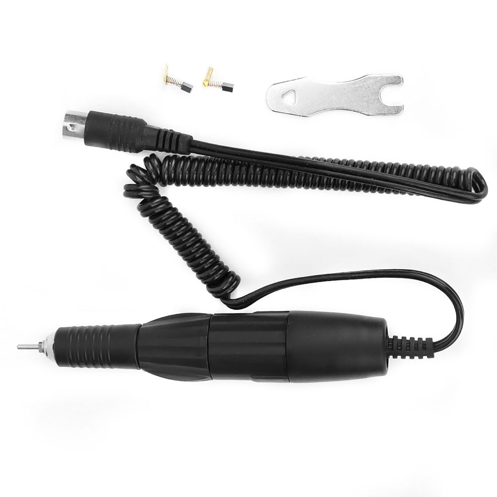 Mango de Taladro de Uñas Eléctrico de 35000 RPM, Máquina Pulidora Profesional, Bolígrafo de Repuesto, Amoladora, Pieza de Mano, Kit Portátil para Pulir Manicura y Pedicura, Negro