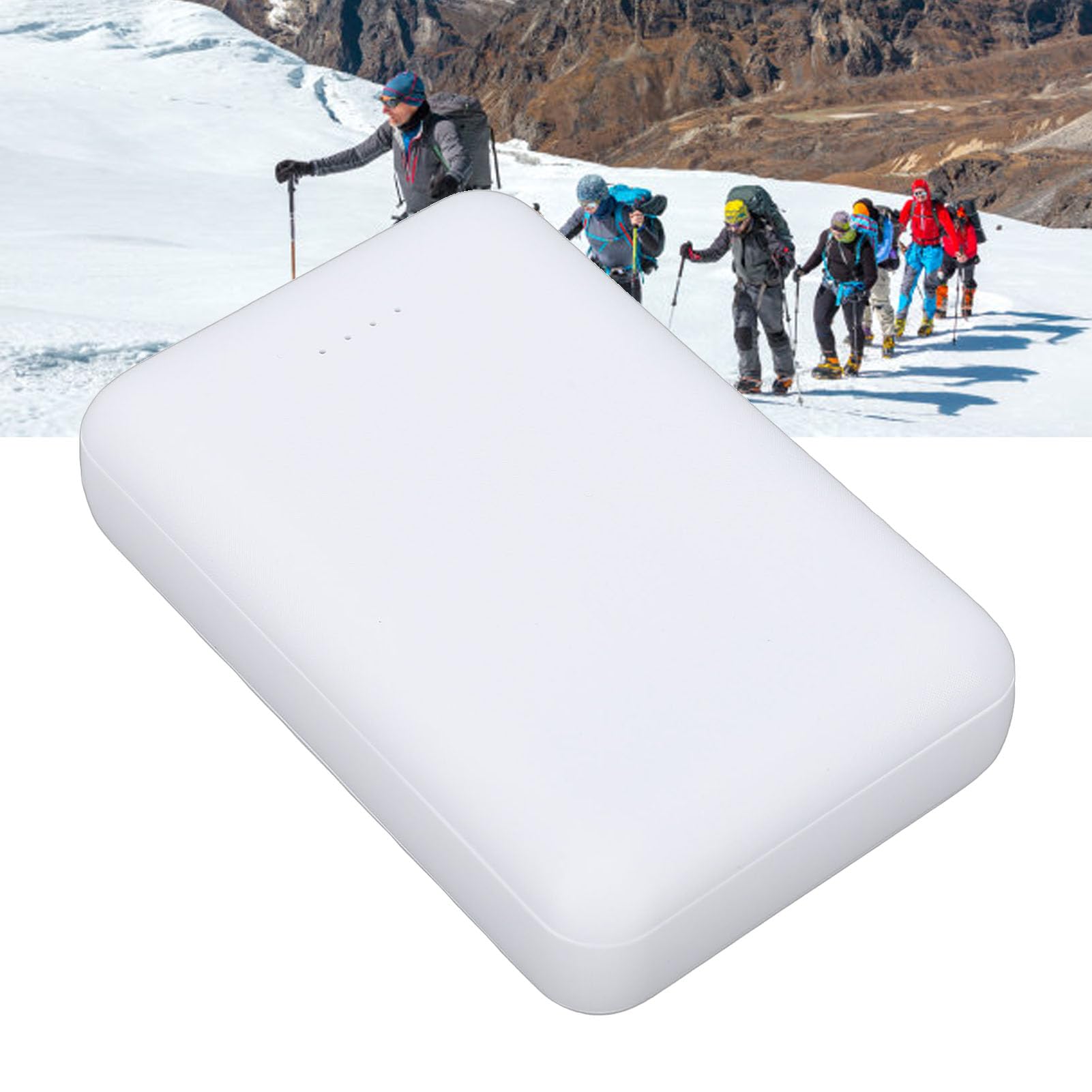 Qcwwy Batterie pour Vêtements Chauffants, Alimentation Rechargeable Universelle 10 000 MAh avec Indicateurs LED, Puissance de Sortie Stable, Chauffage Rapide pour Gilets Chauffants,