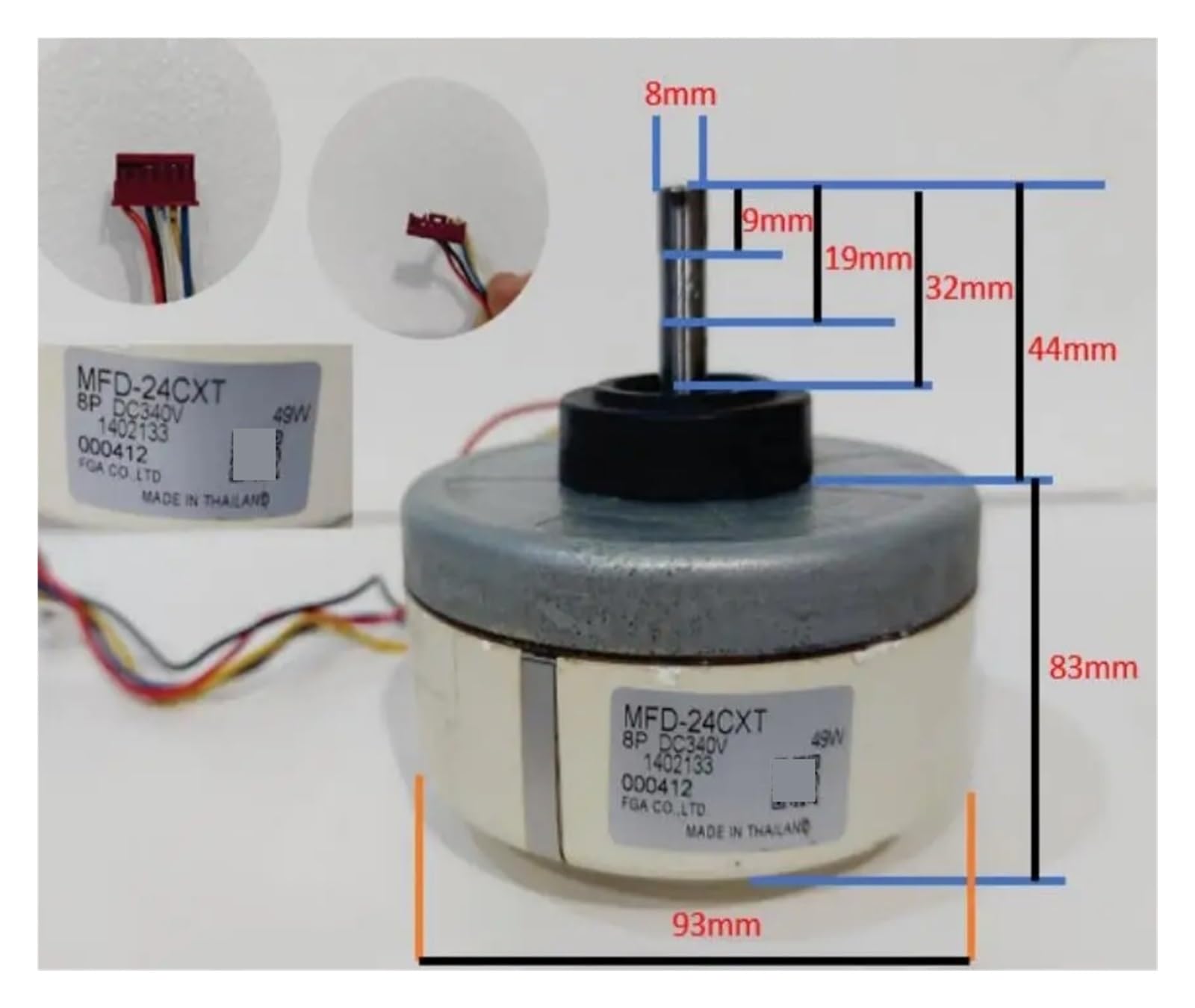 Motore Ventola per Climatizzatore MFD-12BYW DC340V