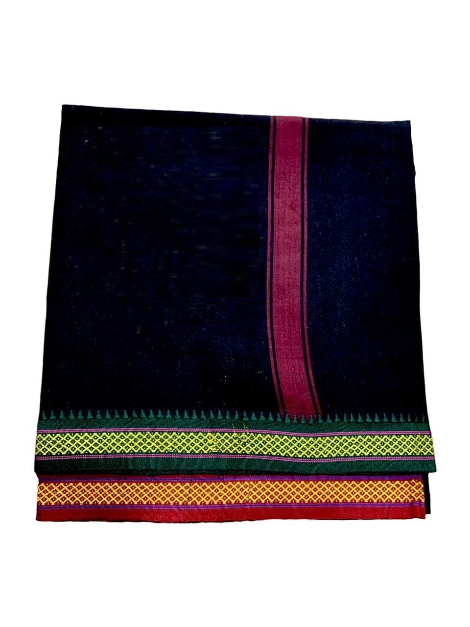 10-6 Dhoti for men Cotton, 4.5 Meter Dhoti with 2.25 Angwastra