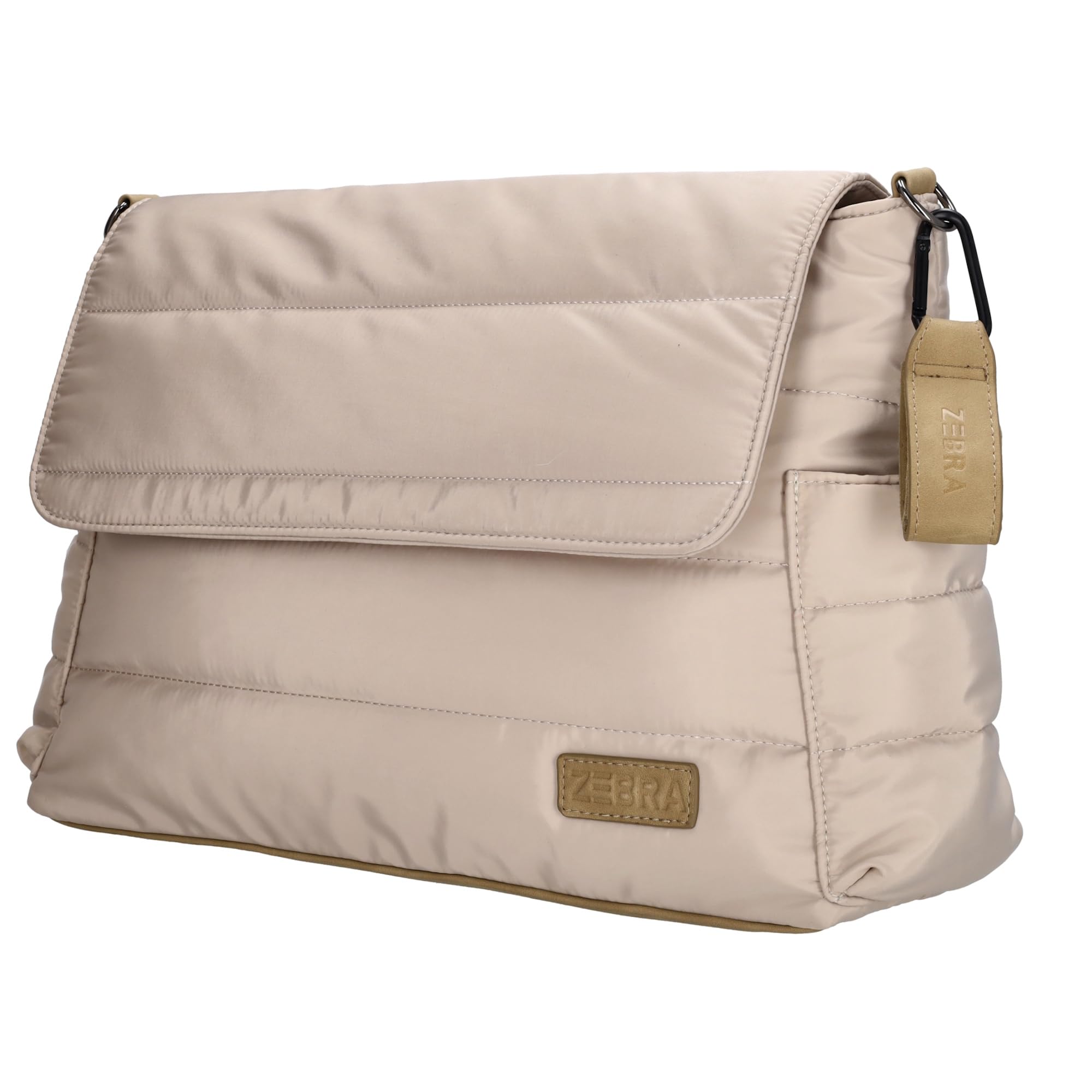 Zebra trends - Wickeltasche Organizer mit Wickelunterlage - Helles Taupe | Diaper Bag Mommy Bag, Leichtes Nylon, Zwei Flaschenhalter, Mehrere Innentaschen, Verstellbarer Schultergurt