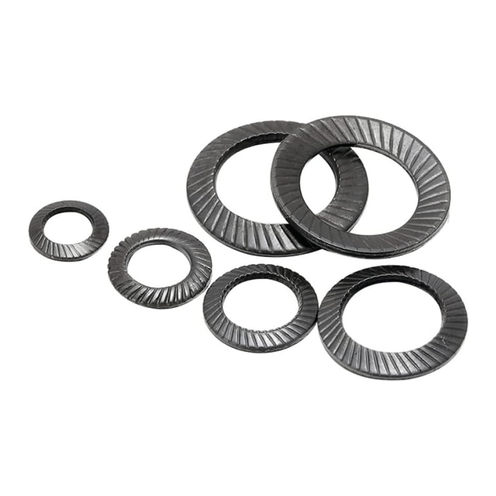 Rondelle 5/10pcs Rondella Guarnizione Rondelle di Sicurezza Seghettate di Sicurezza Rondella Piatta di Bloccaggio Vibrazioni di Bloccaggio Rondelle di Bloccaggio Seghettate M3-m36 alta qualità