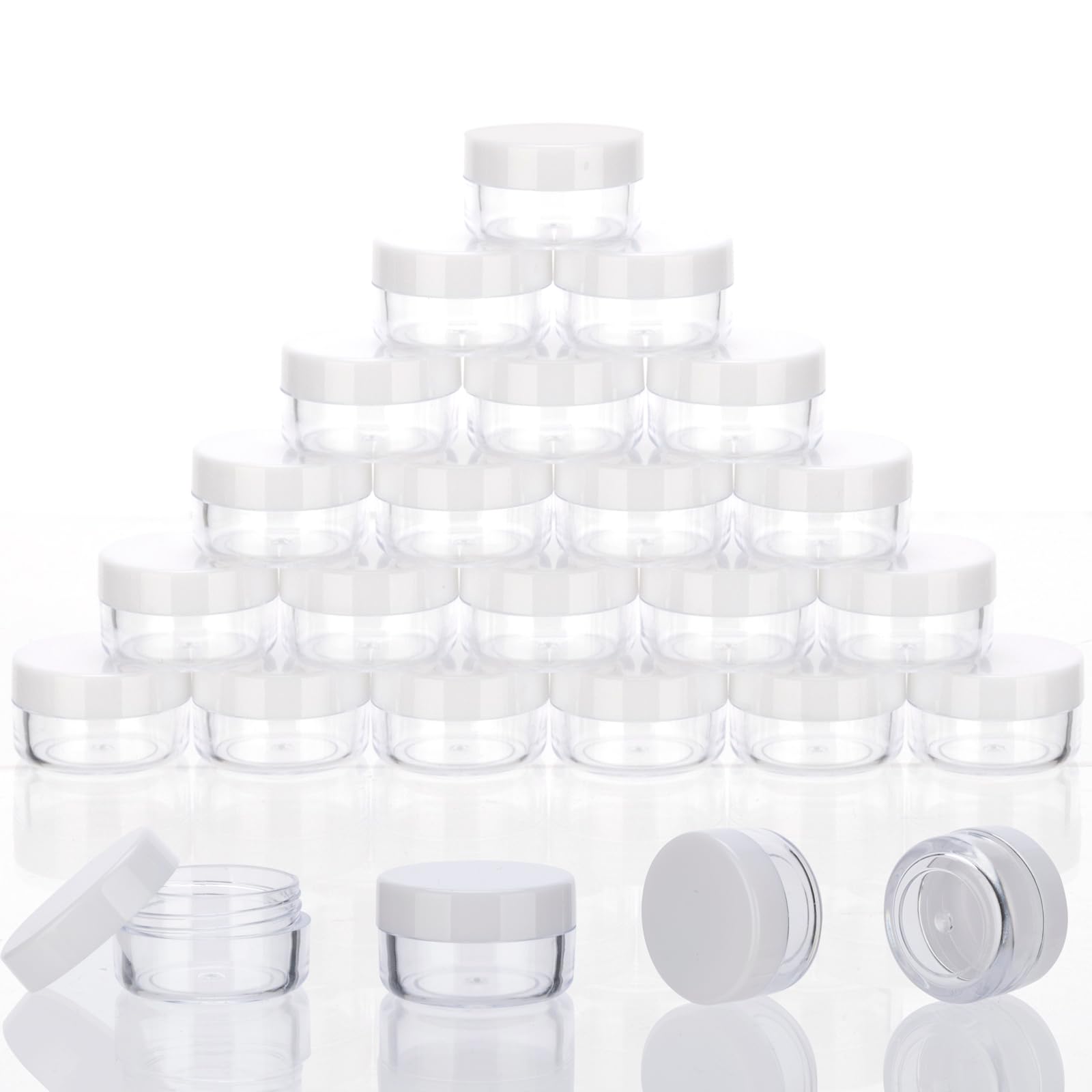 Mini Récipient En Verre Avec Cuillère Et Couvercle - 5 Ml - Hermétique - Pour Échantillons, Épices, Souvenirs