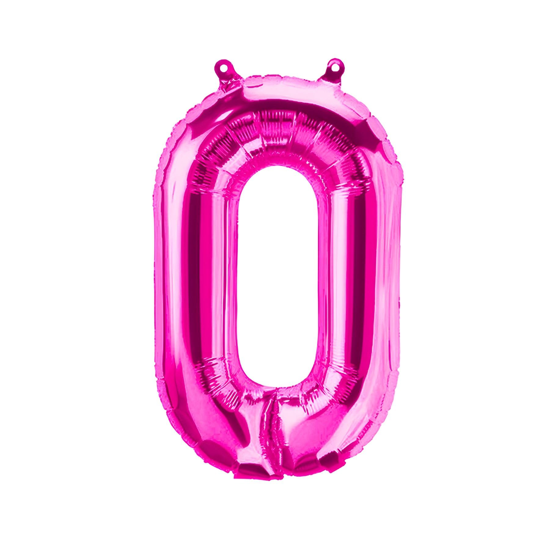 Foil Balloons Letters Pink - 40/80/100 cm for Birthday Wedding Party Decoration Happy Birthday JGA Gift Balloon Graduation Giant Balloon ABI Large XXL Small Mini Pink Girl (40 cm - O)