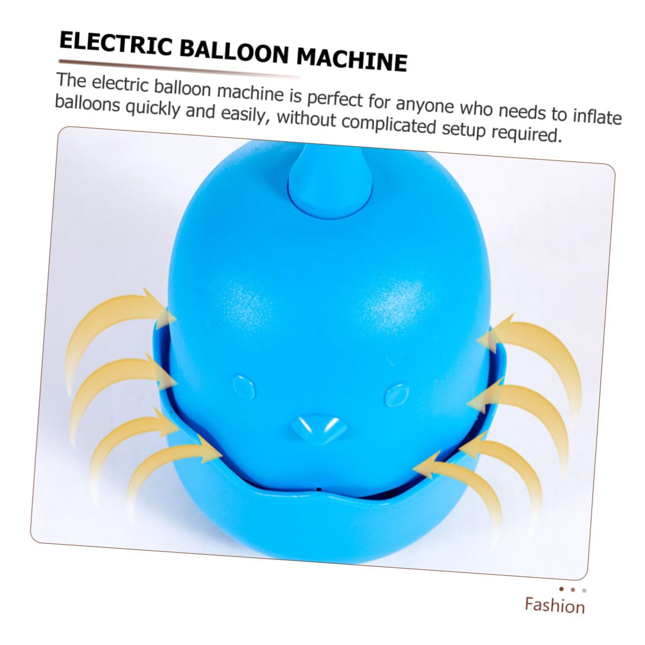 UKCOCO Bomba de Globo Eléctrica para Inflar Globos con Diseño Ergonómico y Capacidad de 2085 L/, Material Pp y Potencia de 400w para Fiestas