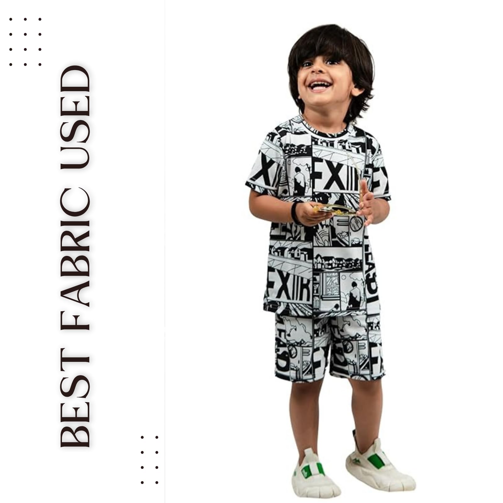 EMBLIKA Baby Boys Casual T-shirt Shorts | Boys co-ords set| kids clothing| cotton set| Baby boys tshirt-short| 1