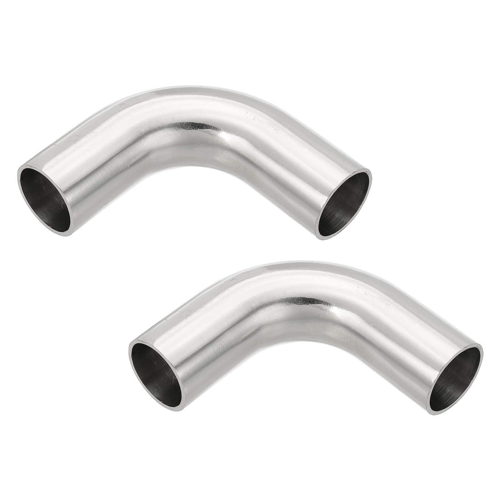 PATIKIL 2 Piezas Codo De Curva Mandril 90 Grados 1 Pulgada (25mm) Diámetro Exterior Acero Inoxidable 316 Conector Para Tubo De Escape Barandilla HVAC