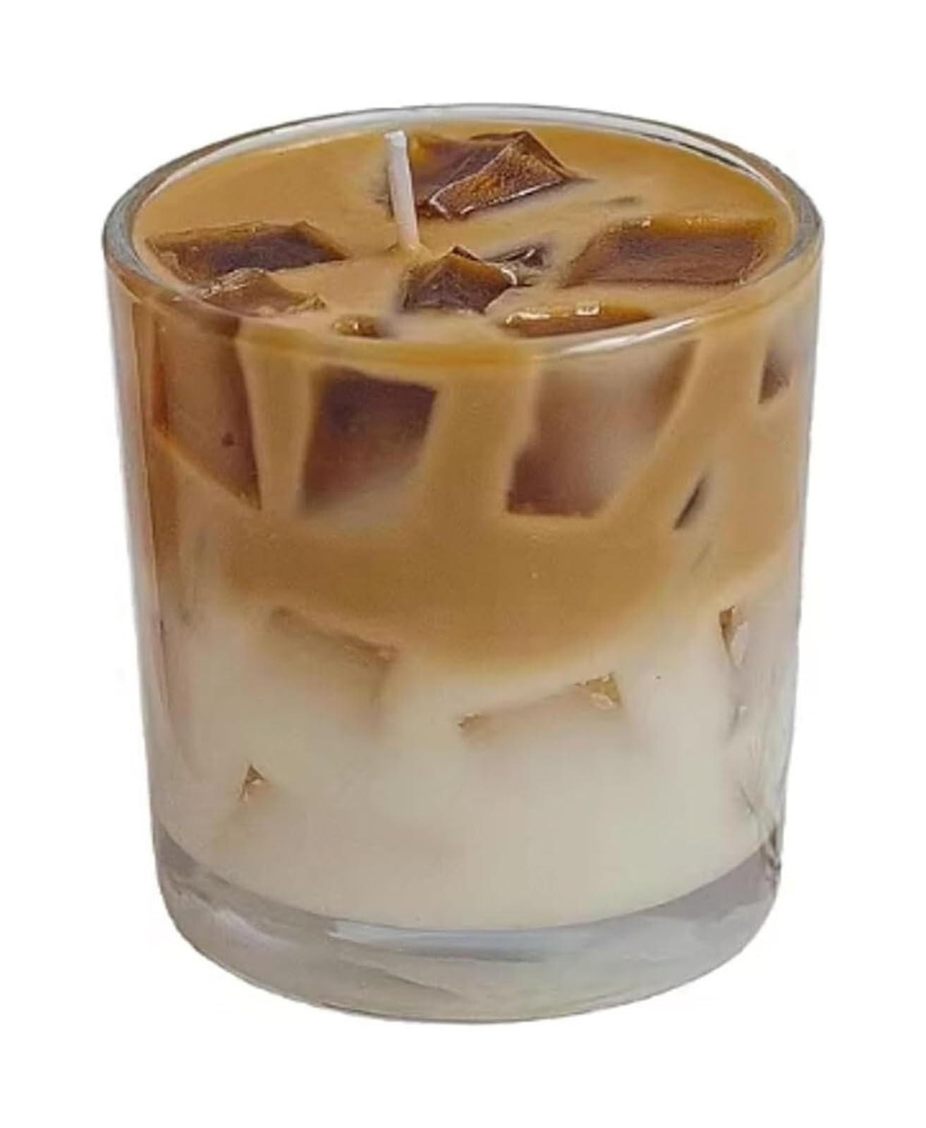 Scented Candle, Glass Candle Aromatherapy Made with Soy Wax and Crystal Wax Home Decor Multicolor(White Peach Oolong)