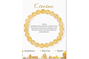 Citrine Yellow Crystal Bracelet for Women