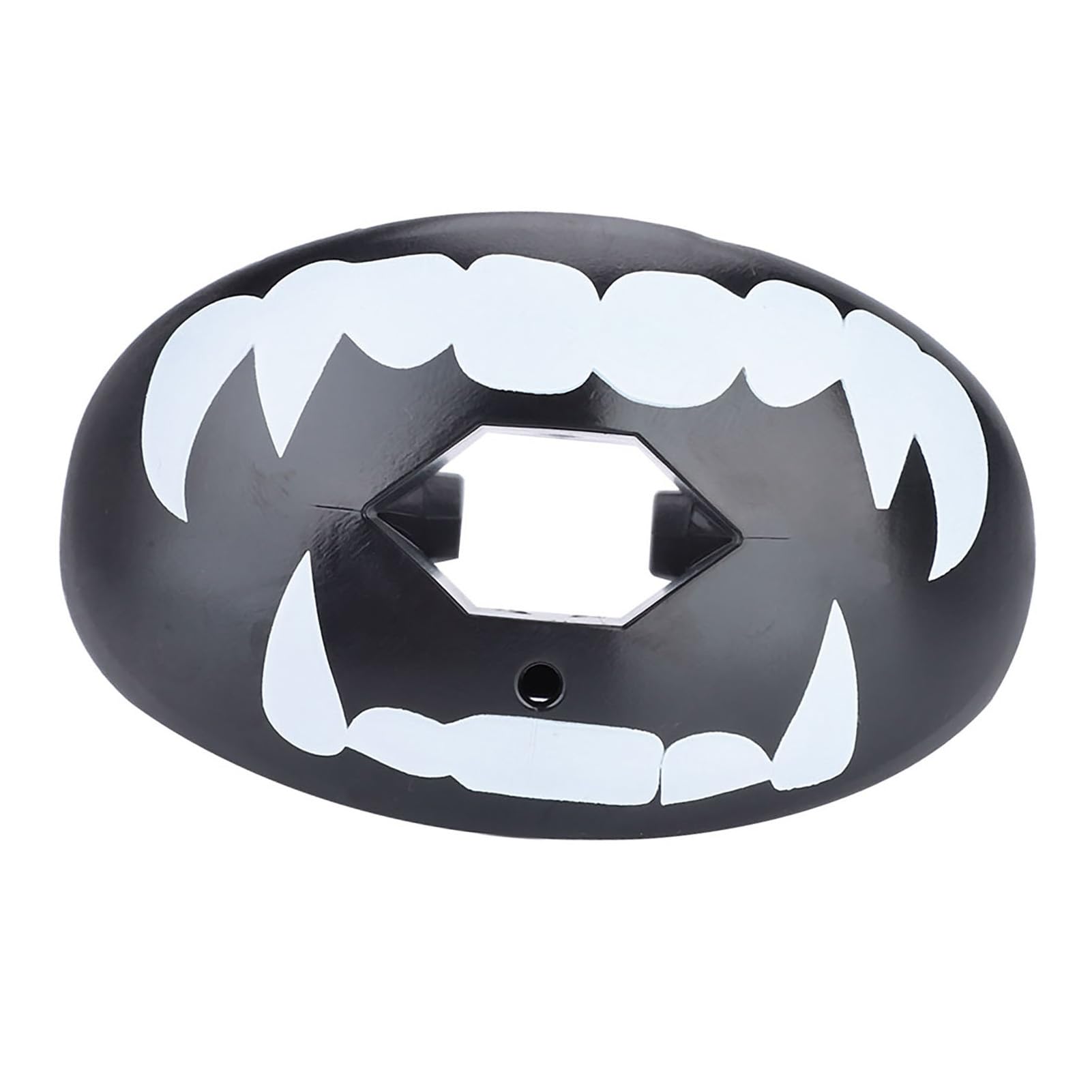 Protège-Dents, Protège-Dents de Rugby pour Boxe, Football, Rugby, Sports. (Dents Blanches sur Fond Noir)