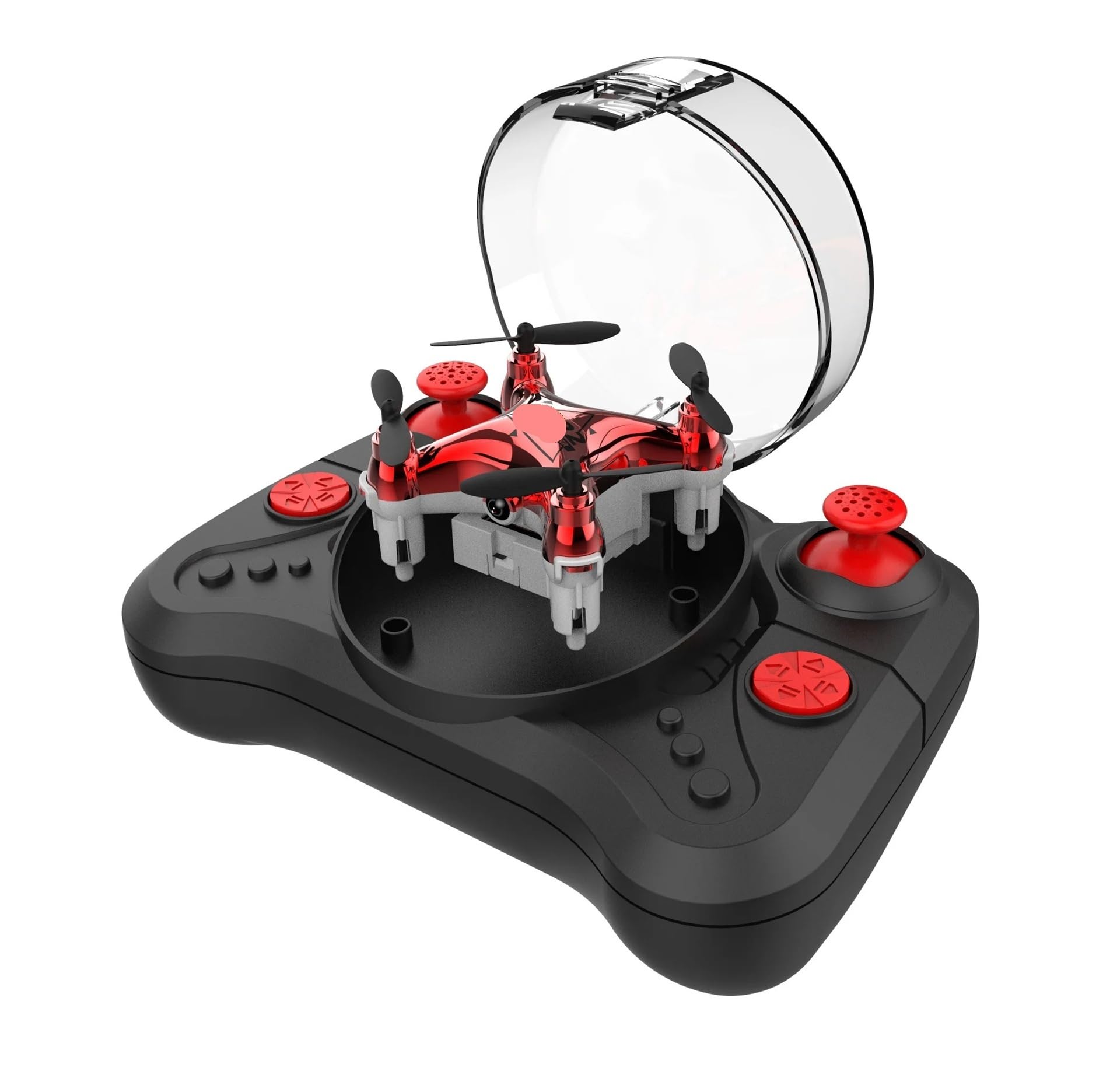 Dron con cámara compacta for niños, cuadricóptero con Control Remoto for fotografía HD y Vuelo Estable, Ideal como minijuguete for Regalar.(Red no Camera)