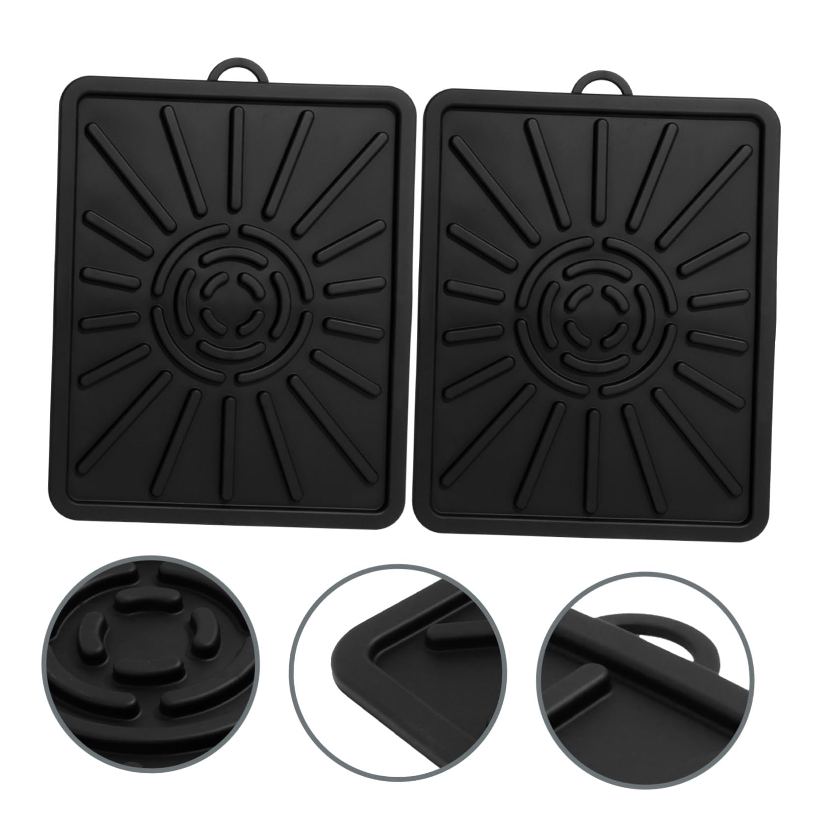 2 Stück Hitzebeständige Silikon Grillmatte mit Ölauffangfunktion Wiederverwendbare Grill abtropfmatte Schützende Backmatte für Vielseitige Grillmodelle Langlebiger Kratzschutz in