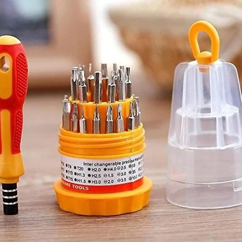 Image of Oblivion Screw Driver Kit - Magnetic 31 in 1 Screwdriver Tool Set, Repairing Tools for Electronics & DIY Home Use - Compact, Portable & Multi-Head Bit Set for DIY Repairs and Maintenance (Pack of 1)