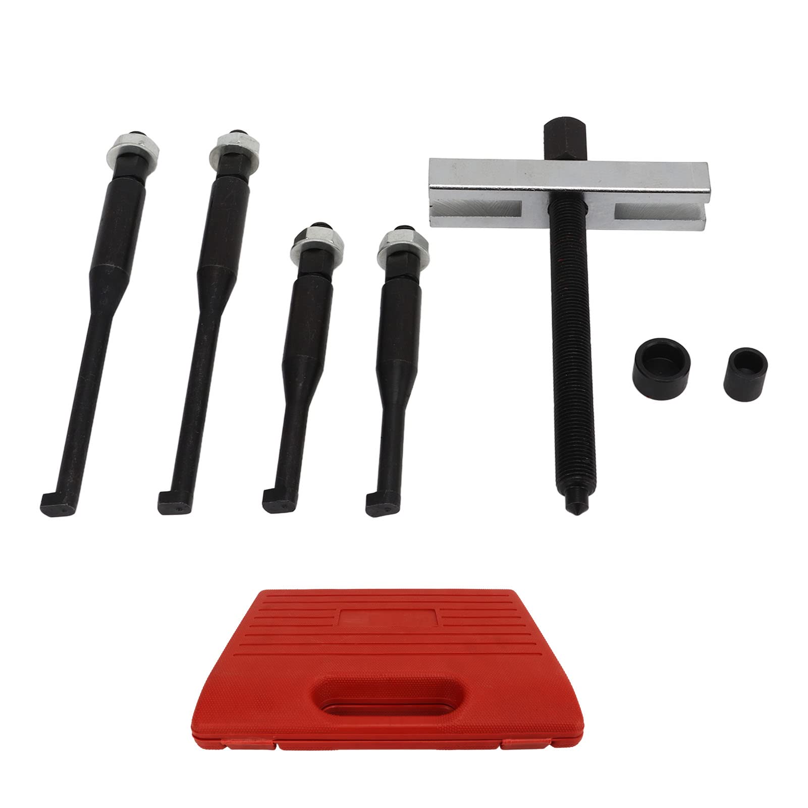 TANIQIACA Universal Car Steering Wheel Puller Set, Heat Treated Anodized Carbon Steel, High Strength and Durability, Compartment Design with Storage Box, Easy to Use and Store