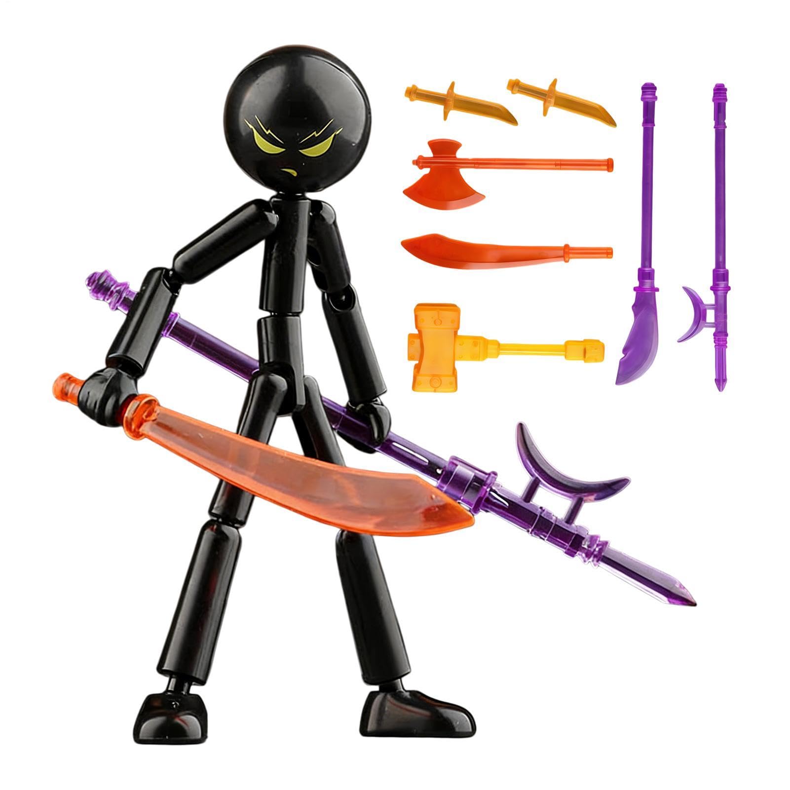 Collectable Action Figures Set, Stop Motion Figures With 7 Weapons, Full Body Mechanical Doll, Multi-Jointed Movable Robot, Full Body Mechanical Doll Birthday for Kids & Hobbyists