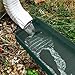 2 Pack Thicken Plastic 16.3“ Downspout Splash Block, Decorative Gutter Downspout Extensions,Rain Gutter Guard for Water Drainage,One piece, not a patchwork