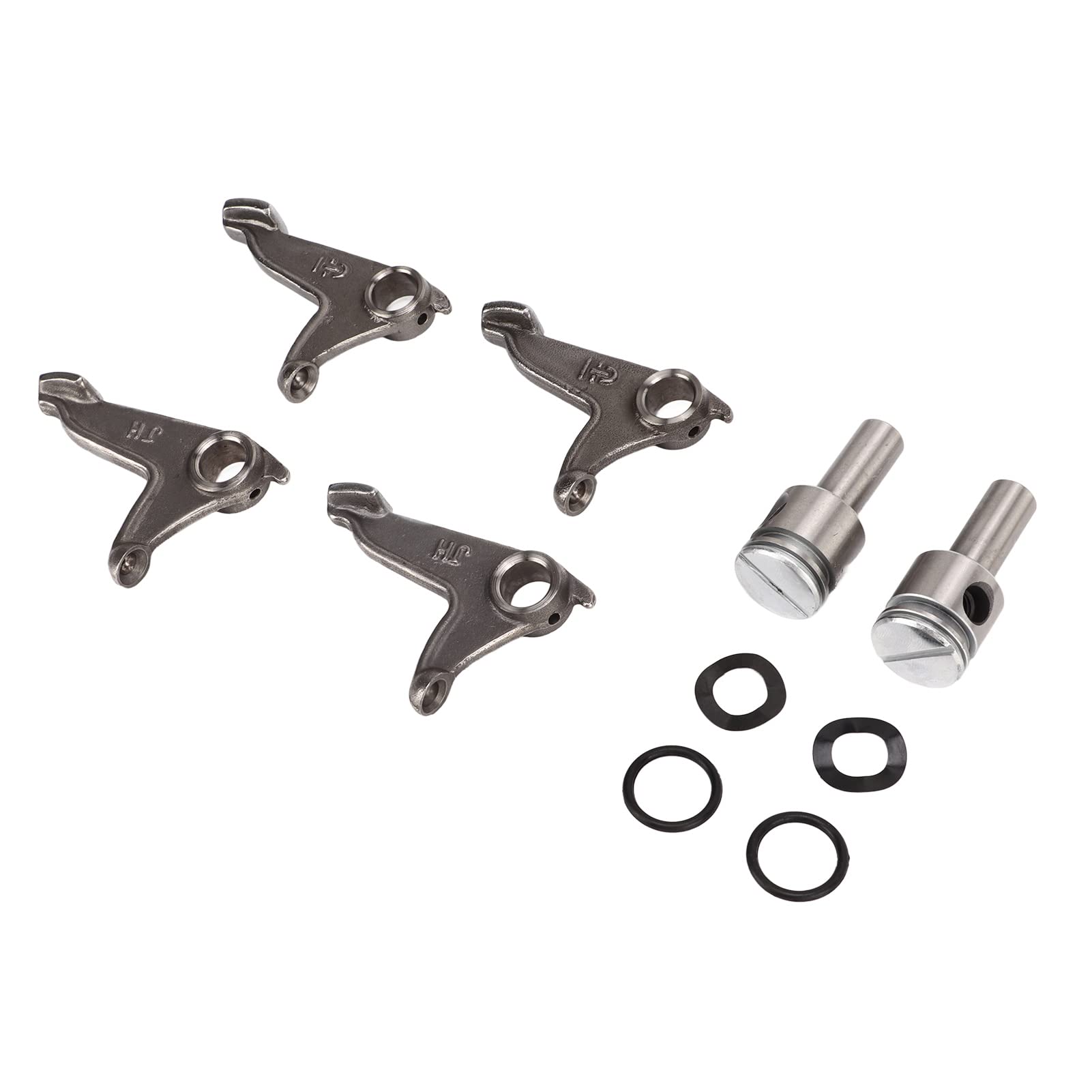 Rocker Arm Valve Lifter Kit, Metal Alloy Passivation Process Motorcycle Rocker Arm Kit with Pins for Motorbike