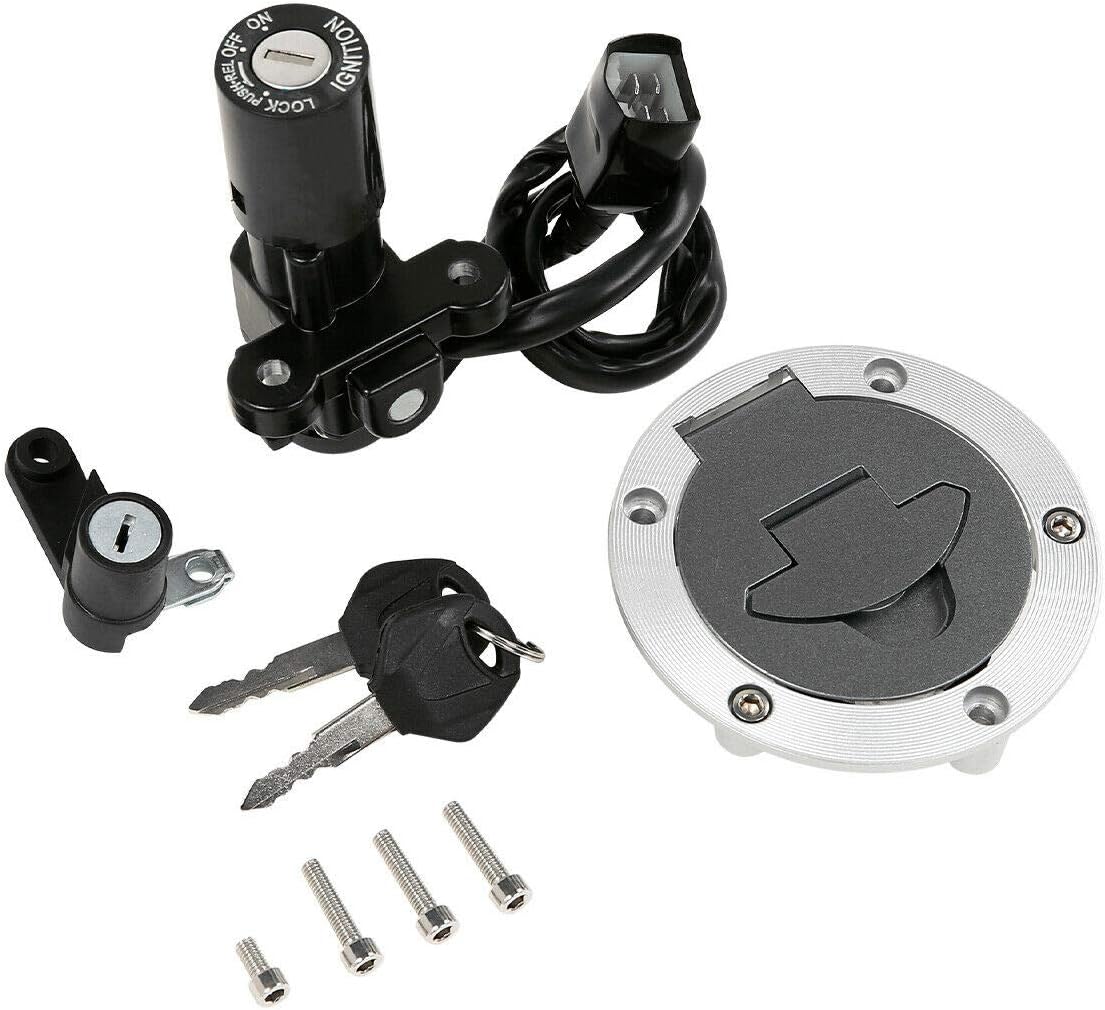 WOWTK ONETK Complete Set of Ignition Switch Lock Key fits for Yamaha YZF-R3 2015-2018