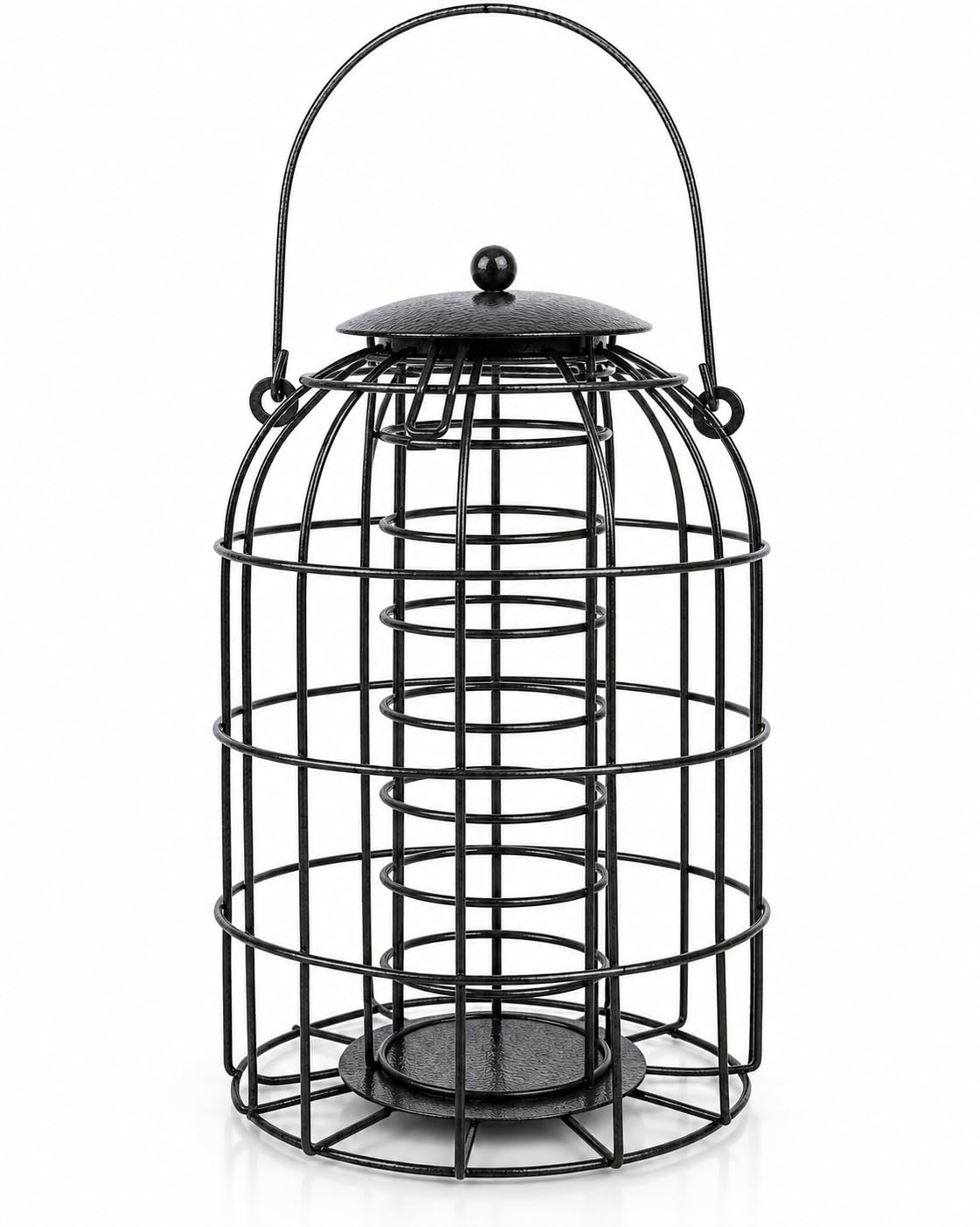 Unibos | Premium Dome Fat Ball Bird Feeder For Wild Birds – Squirrel Resistant Hanging Garden Feeder – Rustproof Weatherproof Metal Cage – Easy Fill Lid – Helps Deter Pigeons & Doves (Fatball Feeder)