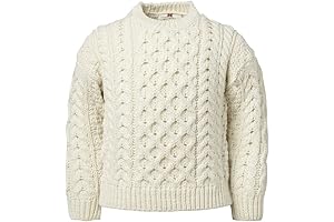 Carraig Donn Childs Irish Merino Wool Crew Neck Sweater
