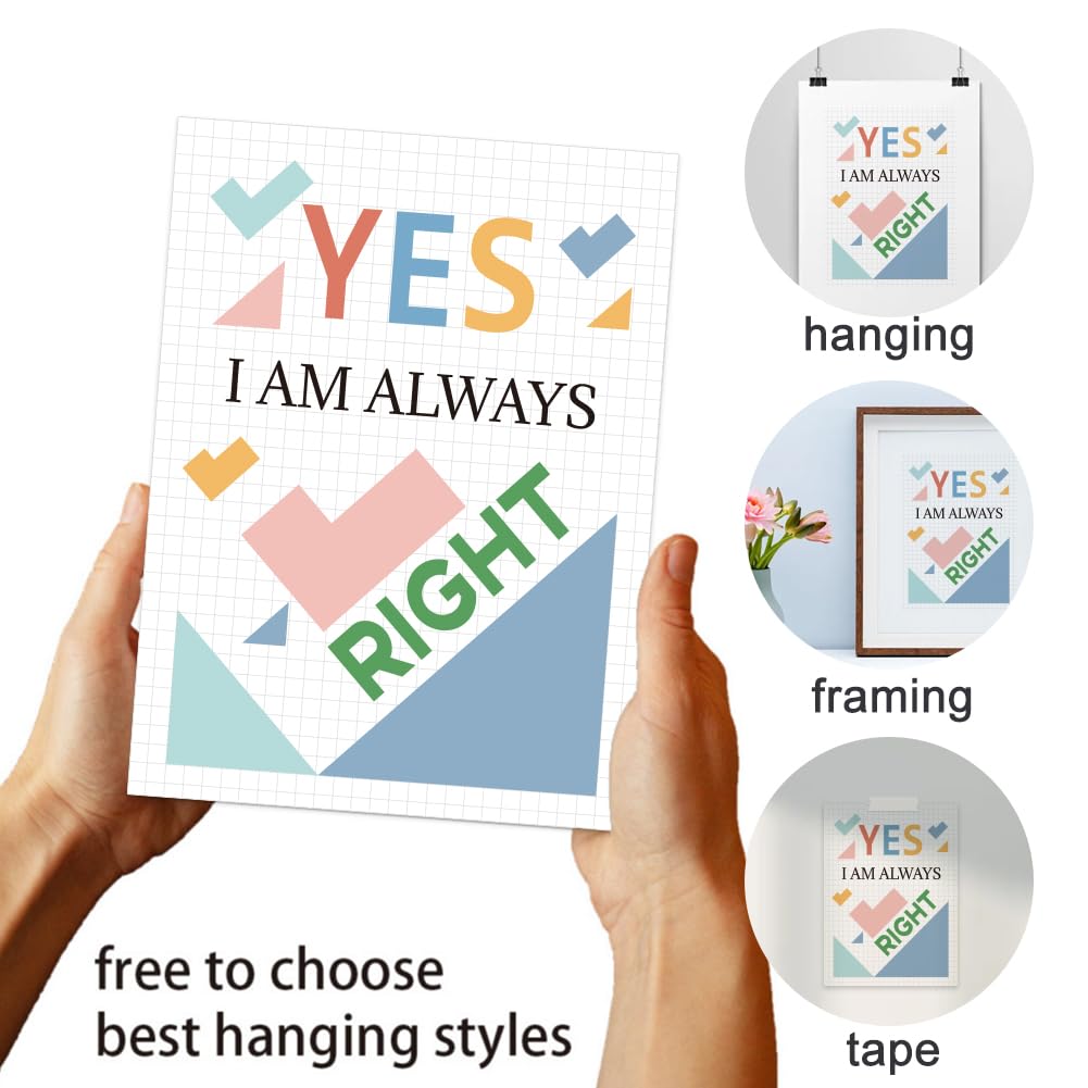 GOMAKERER 6 Pcs Motivational Math Wall Art Posters - Image 3
