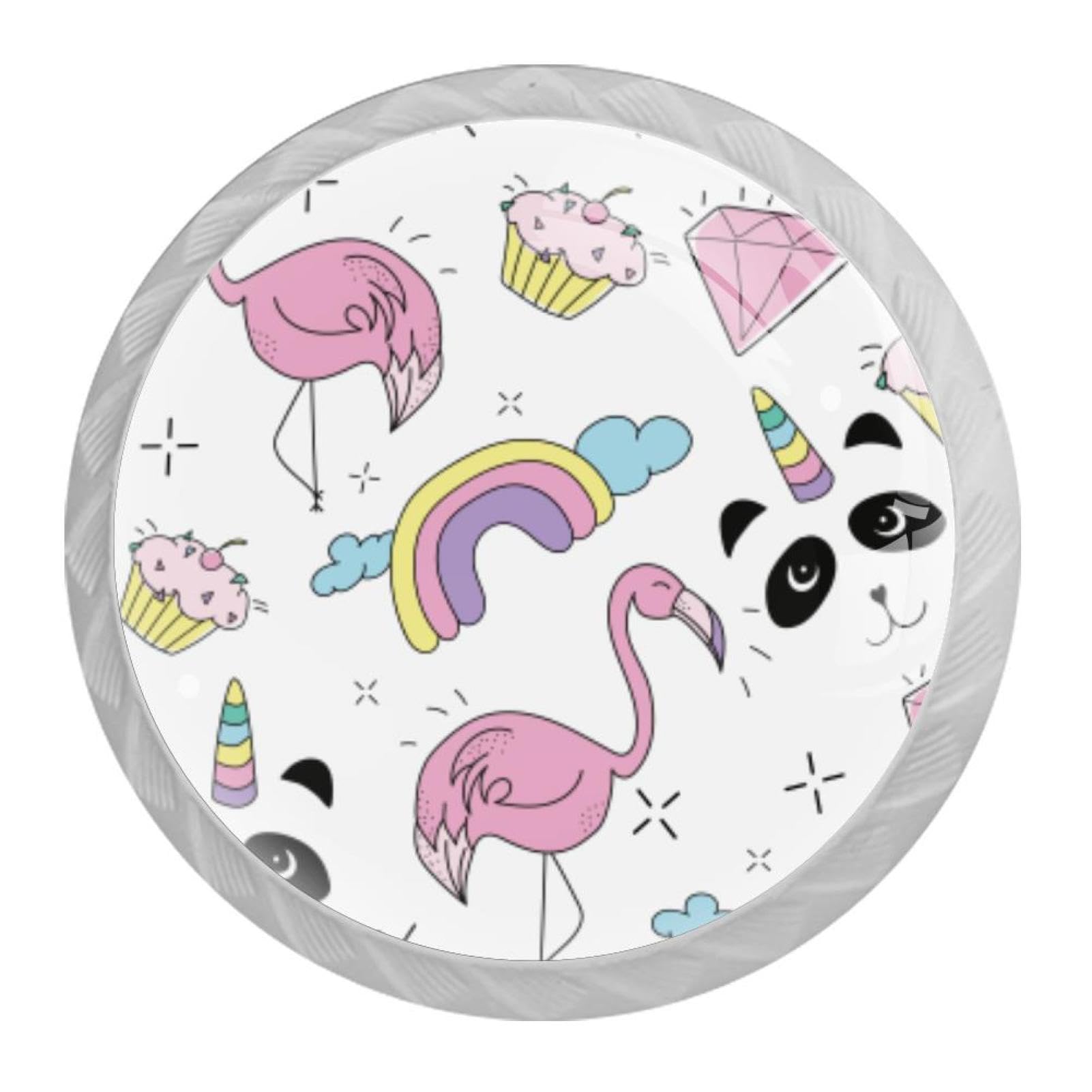 Tqmspg Multi Rainbow Flamingo Pattern