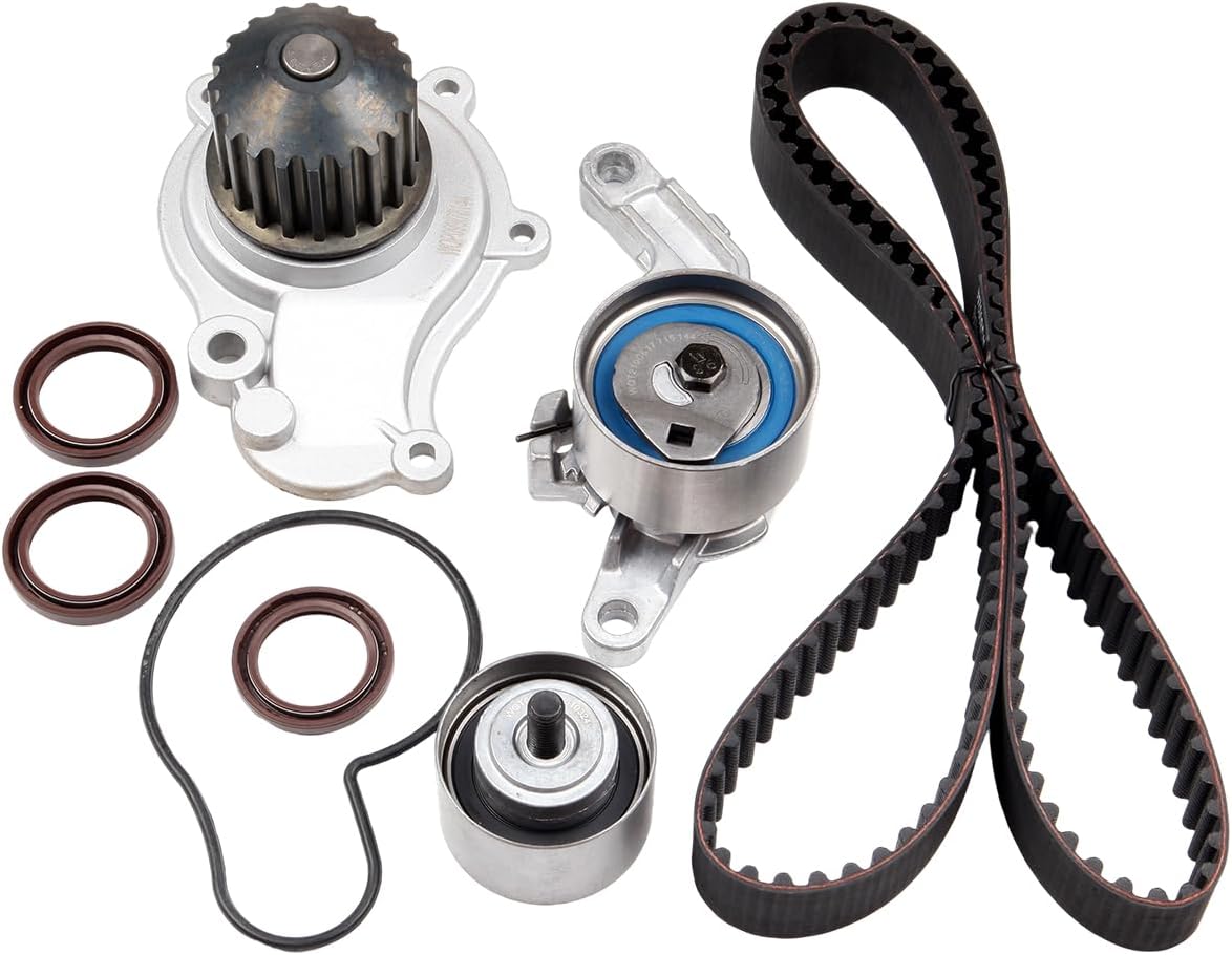 SCITOO PP265LK2 WP265K4A CK265LK2 TB265LK2 AWK1248 Engine Timing Belt Kit Fits for 03-10 for Chrysler PT Cruiser 03-06 for Chrysler Sebring