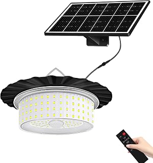 2026 New Upgraded Solar Shed Barn Light - LED Waterproof Outdoor Lighting with 360° Moving Sensor - 16.4ft Cord for Shed Gazebo Chicken Coop Home Barn Garage (01)