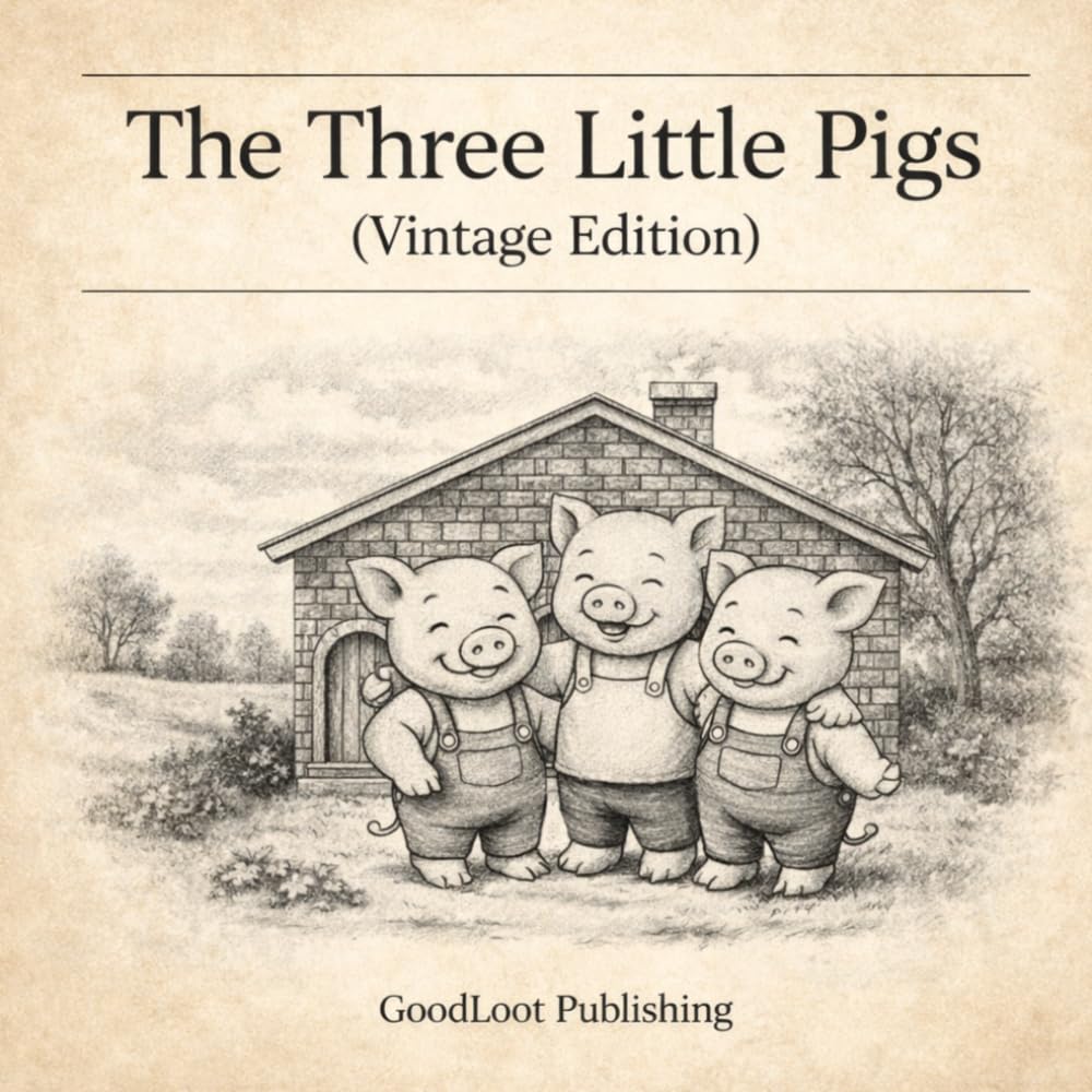 The Three Little Pigs (Vintage Edition): A Classic Children’s Story About Hard Work, Patience, and the Power of Wise Choices