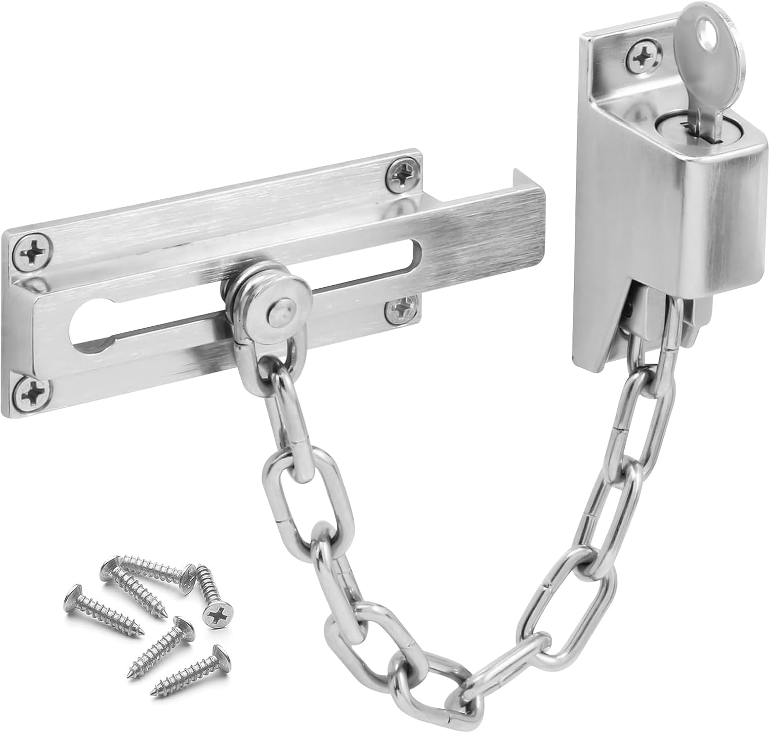 Door Chain Locking Door Chain Polished Chroe | Chain For Front Door | 8.3 X 0.7 X 3.5 C - View #5