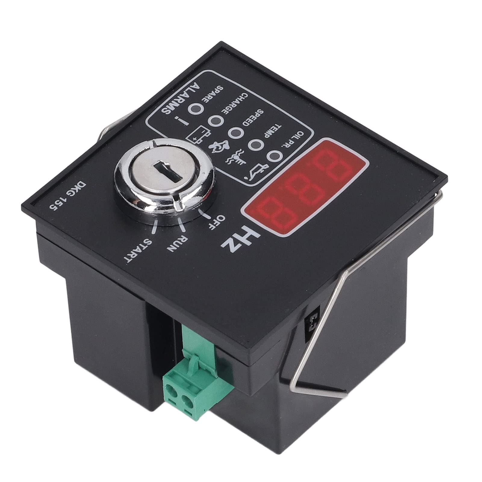 Automatyczny moduł sterujący generatorem, do benzyny i generatorów, ze zintegrowanymi alarmami, 9-33 V DC 15-300 V AC 50-60 Hz, montaż na panelu przednim do urządzeń morskich