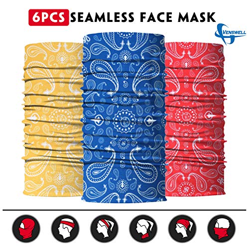 Image of Neck Gaiter for Men Women Headwear Bandana Head Wrap Face Scarf Mask Cover Warmer Balaclava-Seamless & Versatile