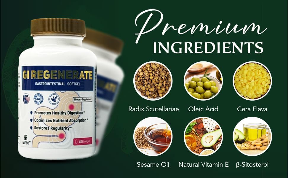 Miniatura 2 de MEBO GI Regenerate 40 cápsulas blandas - Apoya el revestimiento intestinal y la salud digestiva, y el equilibrio intestinal con ingredientes